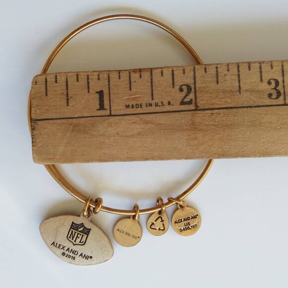 Alex & Ani Seattle Seahawks NFL Charm Bracelet Bangle Football 12th Man Gift - Picture 4 of 4
